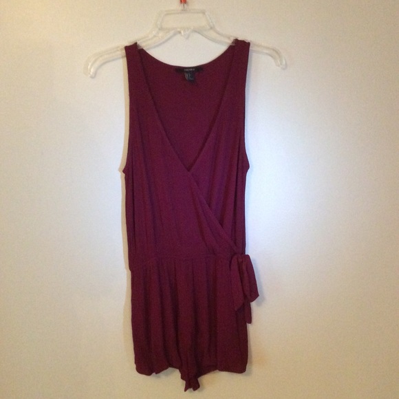 Forever 21 Pants - Forever 21 Red Romper Forever 21 Pants - Forever 21 Red Romper